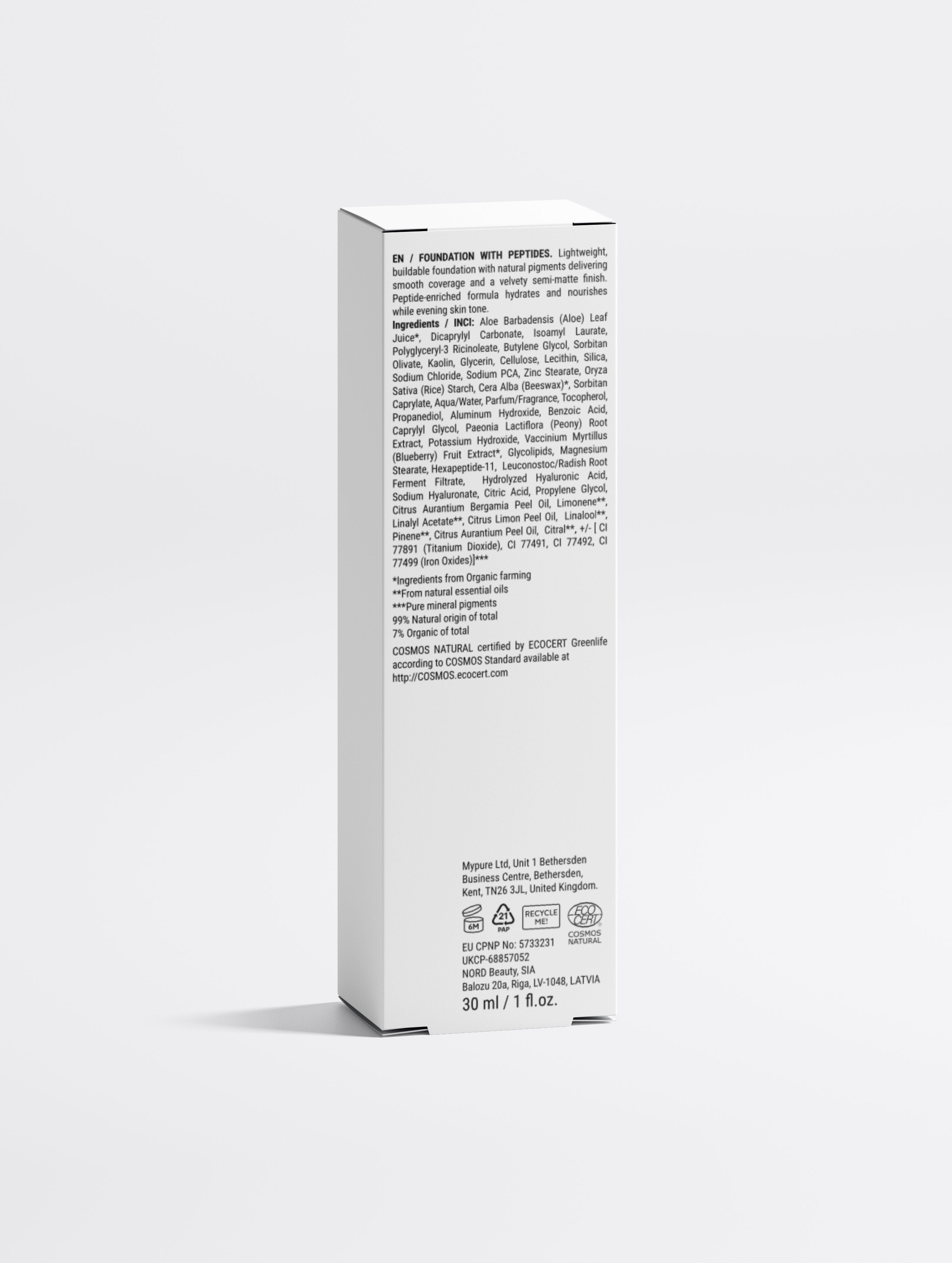 Foundation with Peptides, 30 Tan Neutral